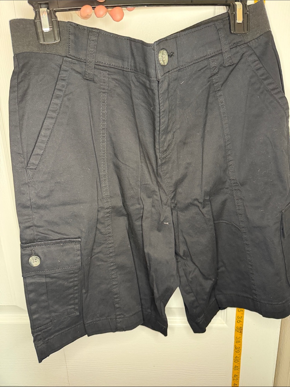 Lee Women's Black Bermuda Cargo Shorts